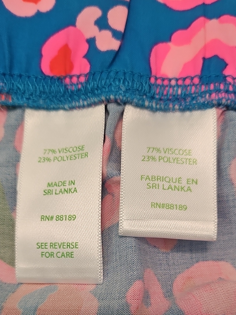 Lilly Pulitzer Floral Pants Large palazzo pants Tropical Vacation - Picture 5 of 6